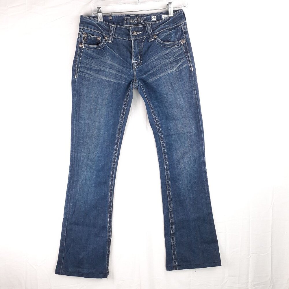 Miss Me Jeans Womens Bootcut Denim Stonewood Size 28